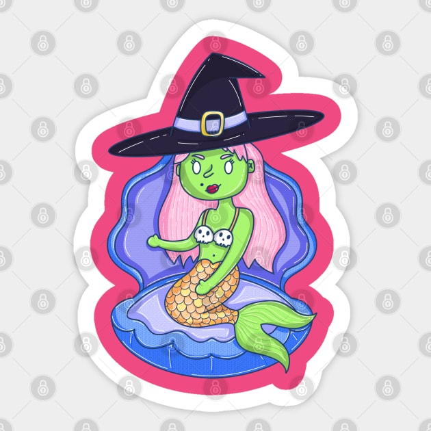 Sea Witch Mermaid Sticker by GiveMeThatPencil